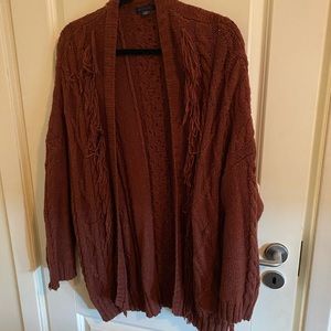 American Eagle Fringe Sweater